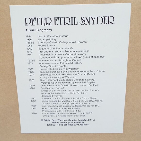 Peter Etril Snyder Signed Print "Yellow Lilies" Framed 186/950 - Picture 7 of 9